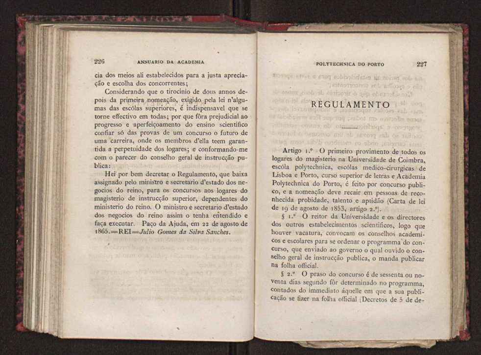 Annuario da Academia Polytechnica do Porto. A. 4 (1880-1881) / Ex. 2 116