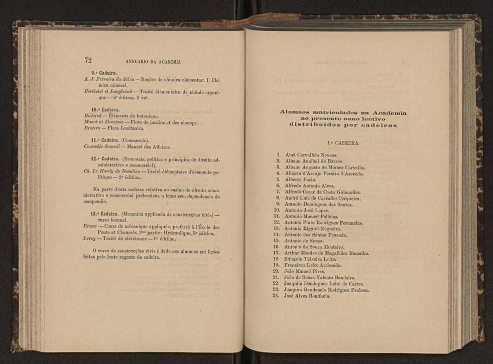 Annuario da Academia Polytechnica do Porto. A. 6 (1882-1883) / Ex. 2 41