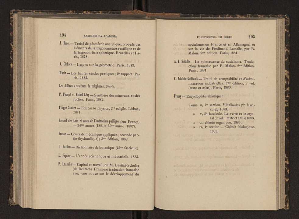 Annuario da Academia Polytechnica do Porto. A. 6 (1882-1883) / Ex. 2 102