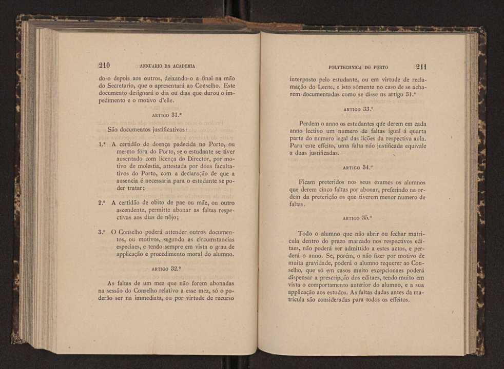 Annuario da Academia Polytechnica do Porto. A. 6 (1882-1883) / Ex. 2 110