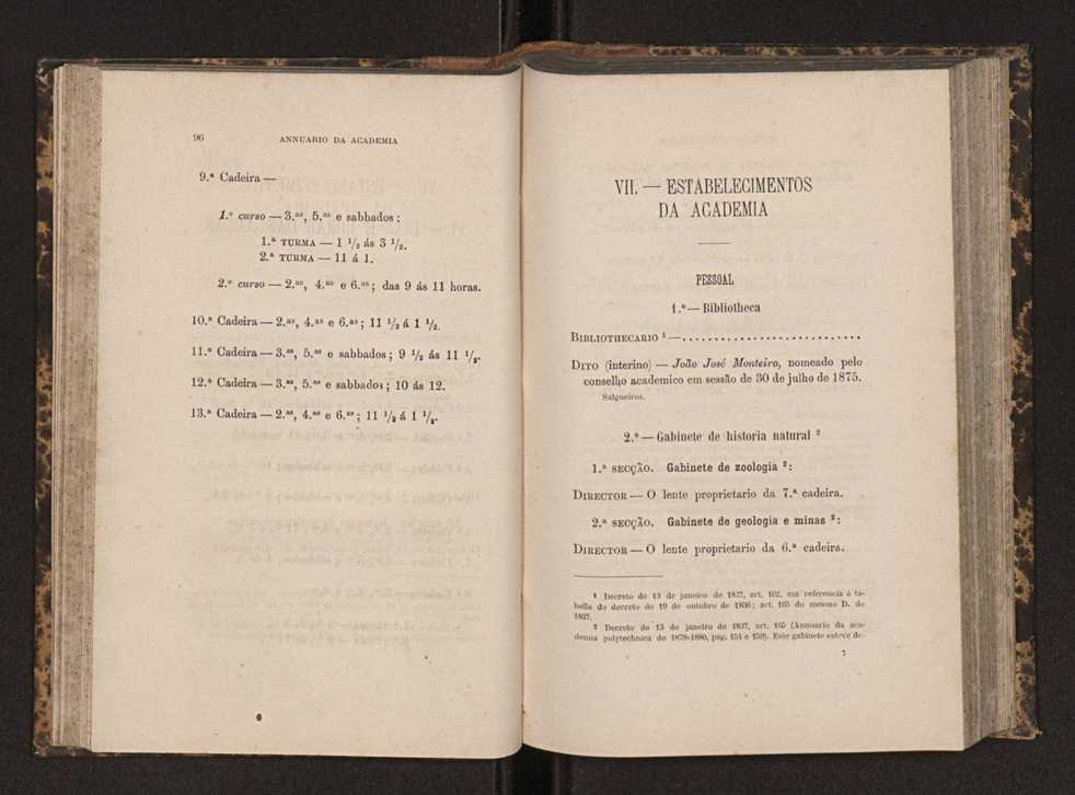 Annuario da Academia Polytechnica do Porto. A. 7 (1883-1884) / Ex. 2 50