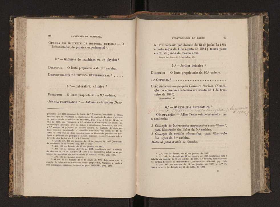 Annuario da Academia Polytechnica do Porto. A. 7 (1883-1884) / Ex. 2 51