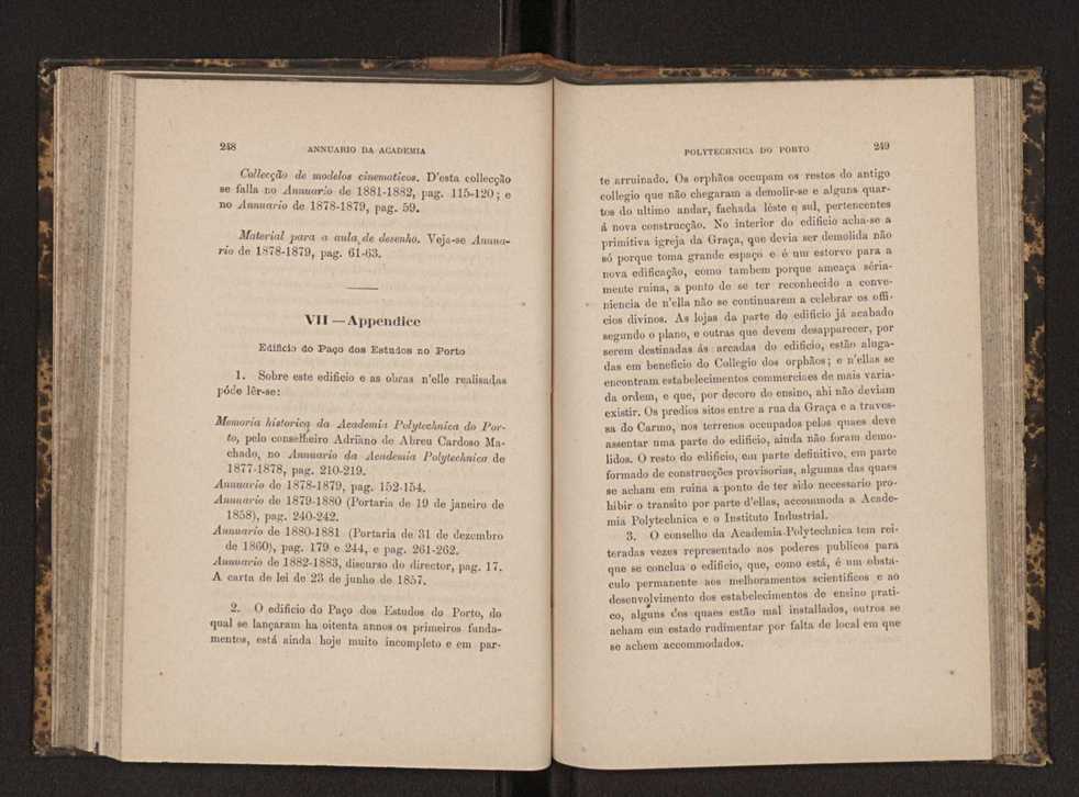 Annuario da Academia Polytechnica do Porto. A. 7 (1883-1884) / Ex. 2 126