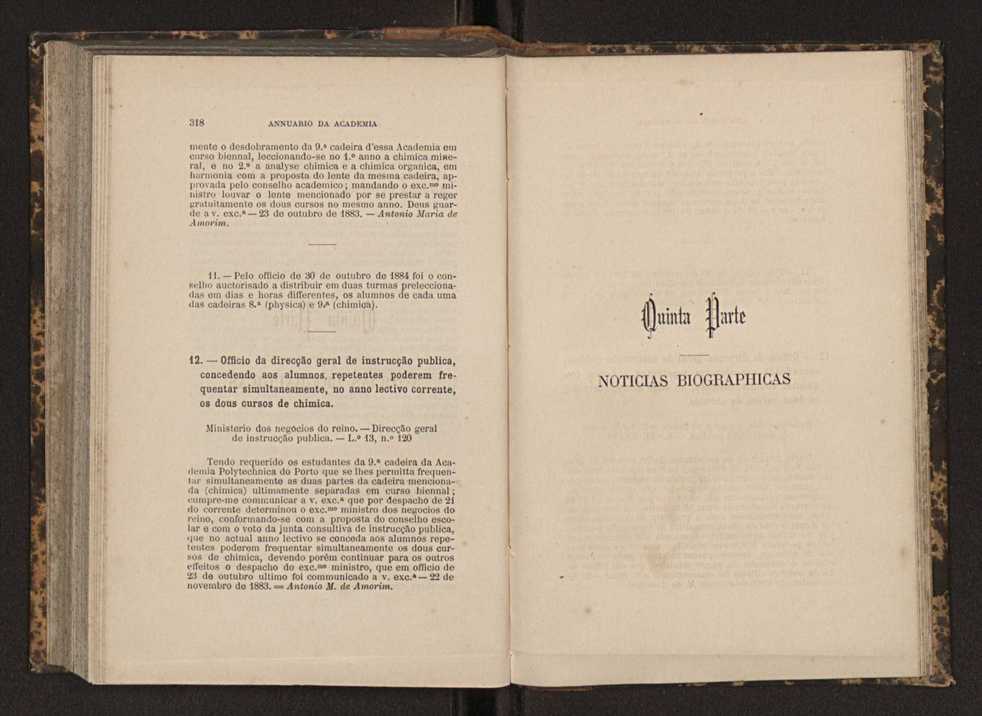 Annuario da Academia Polytechnica do Porto. A. 7 (1883-1884) / Ex. 2 161