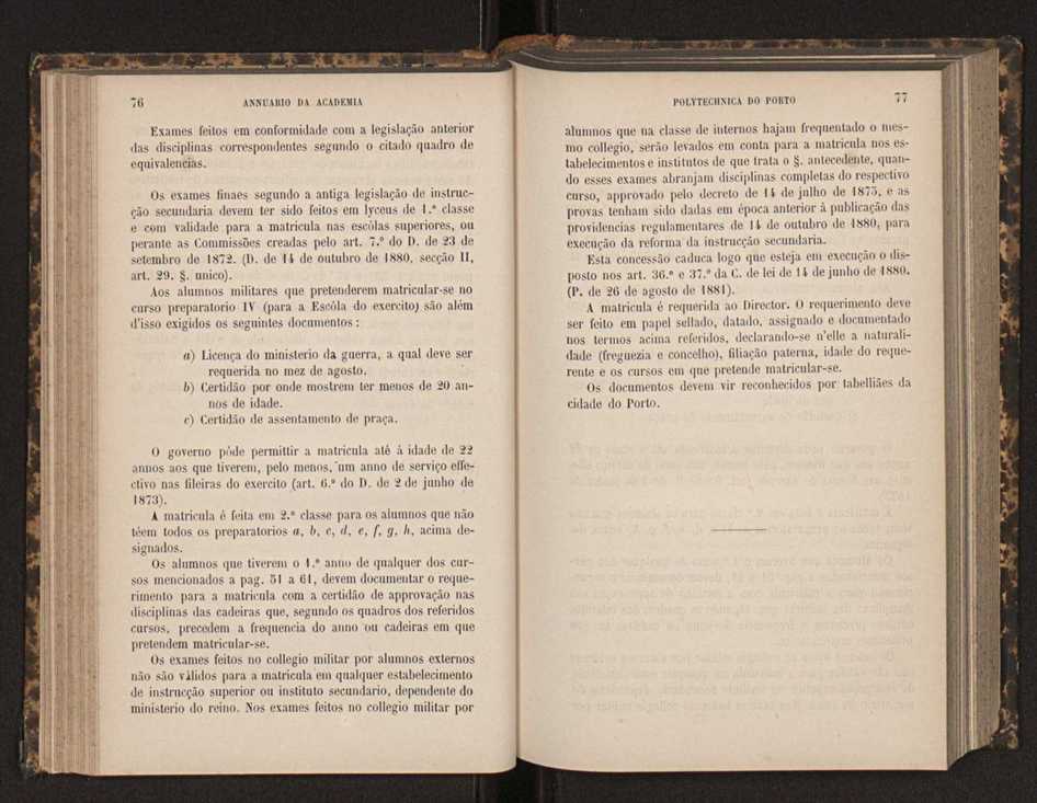 Annuario da Academia Polytechnica do Porto. A. 8 (1884-1885) / Ex. 2 41
