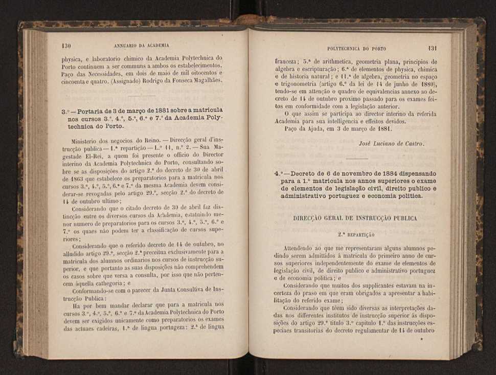 Annuario da Academia Polytechnica do Porto. A. 8 (1884-1885) / Ex. 2 68