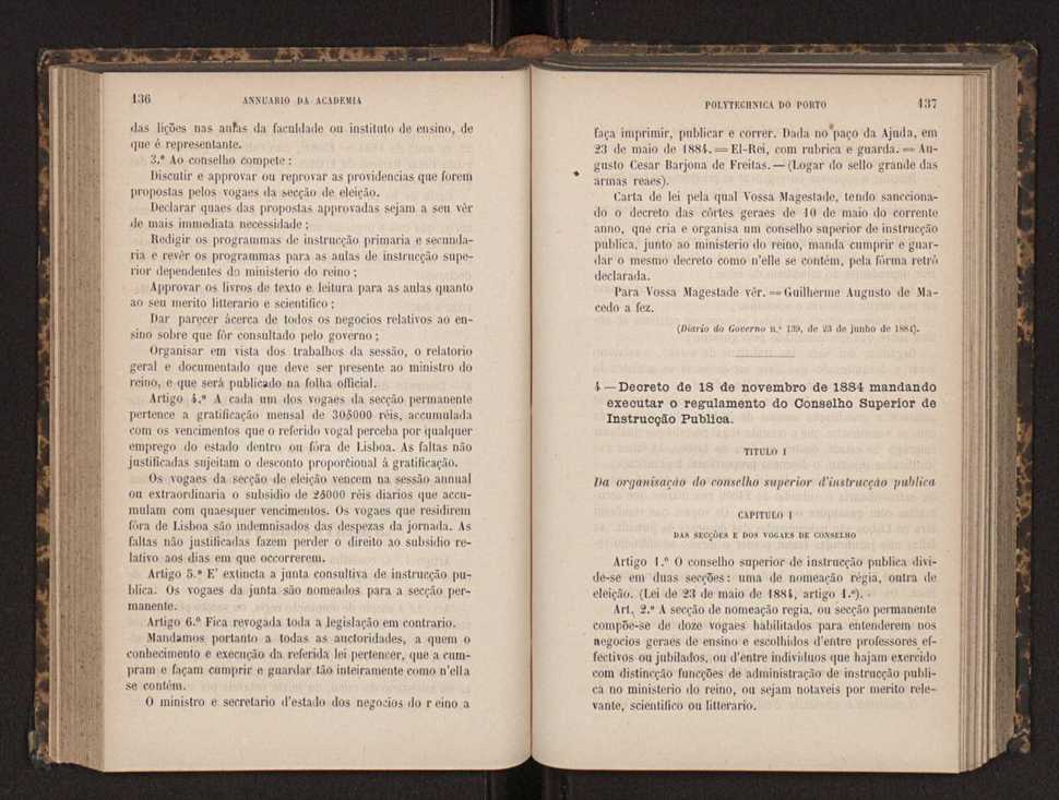 Annuario da Academia Polytechnica do Porto. A. 8 (1884-1885) / Ex. 2 71