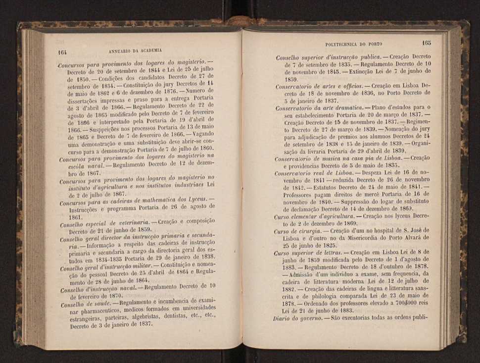 Annuario da Academia Polytechnica do Porto. A. 8 (1884-1885) / Ex. 2 85