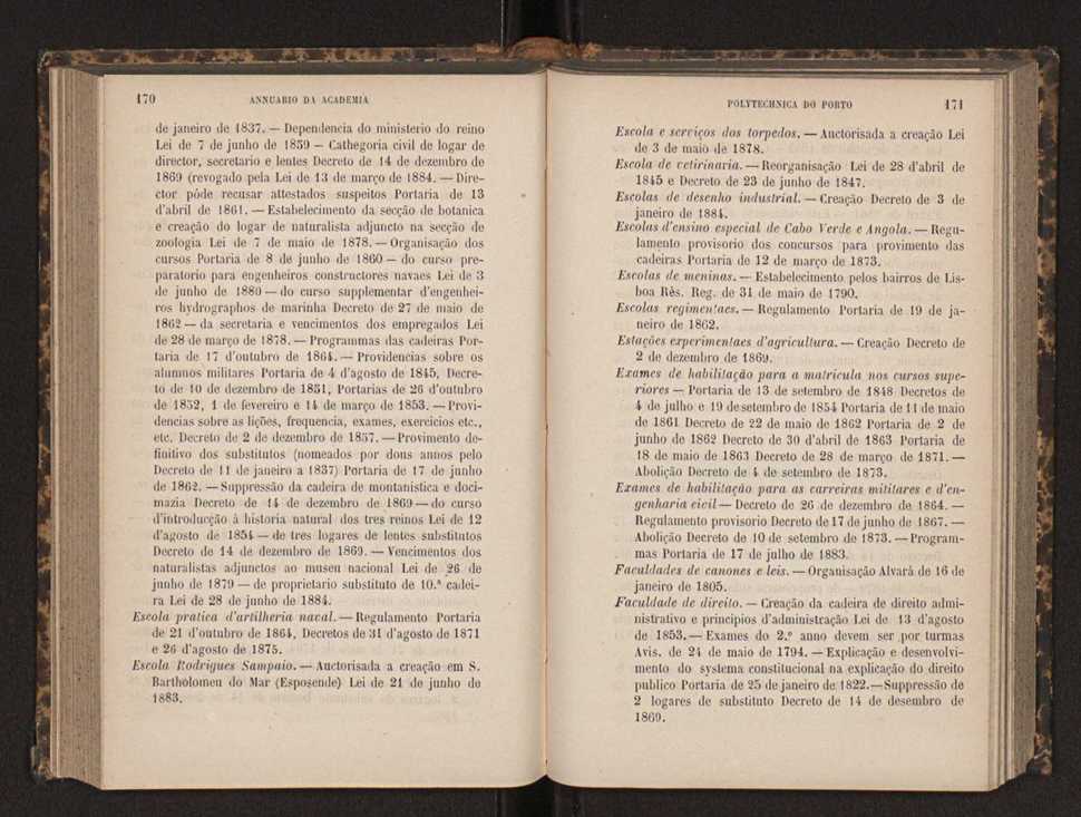 Annuario da Academia Polytechnica do Porto. A. 8 (1884-1885) / Ex. 2 88