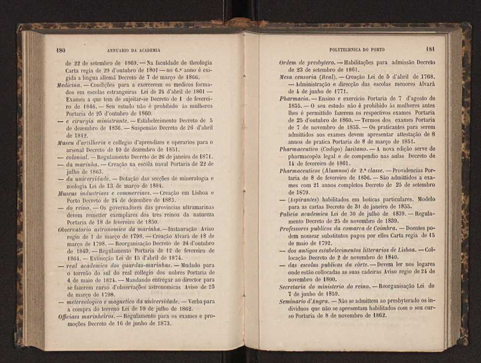 Annuario da Academia Polytechnica do Porto. A. 8 (1884-1885) / Ex. 2 93
