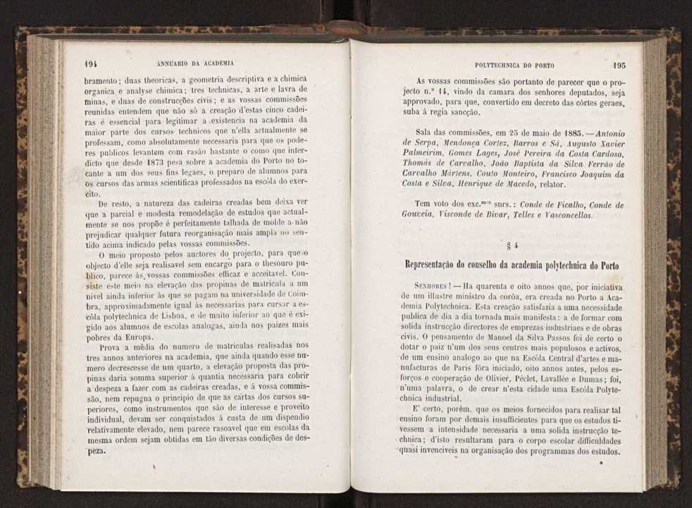 Annuario da Academia Polytechnica do Porto. A. 9 (1885-1886) / Ex. 2 100