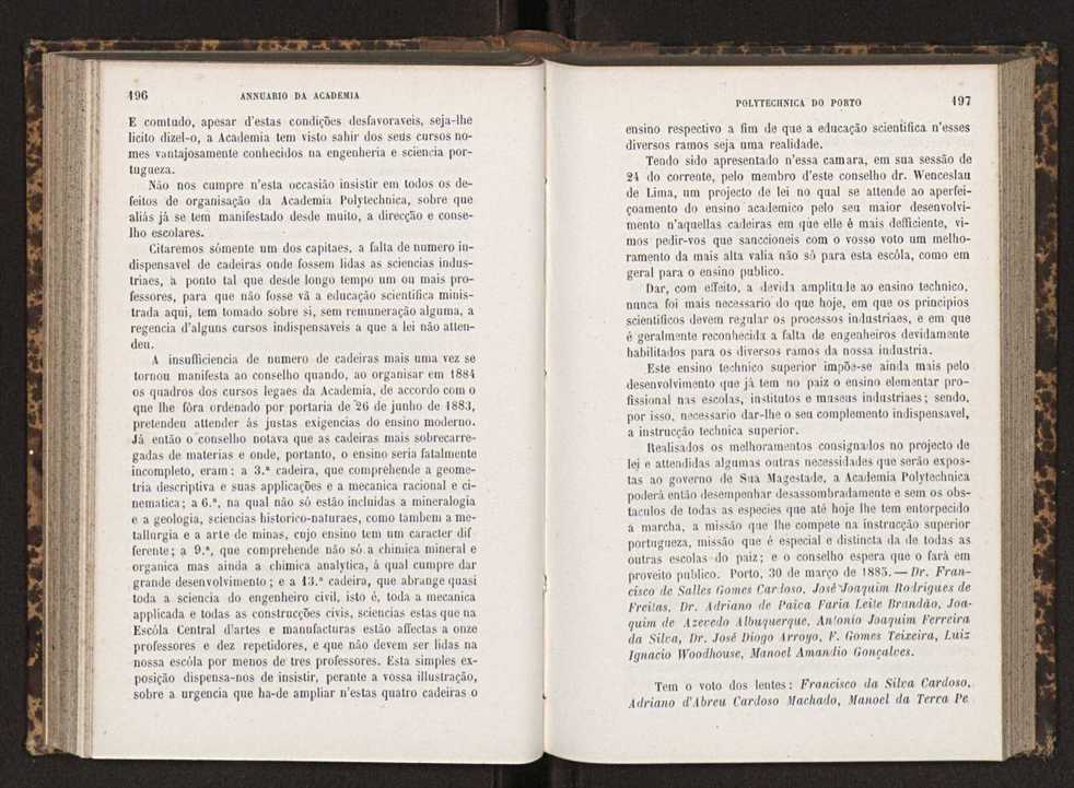Annuario da Academia Polytechnica do Porto. A. 9 (1885-1886) / Ex. 2 101