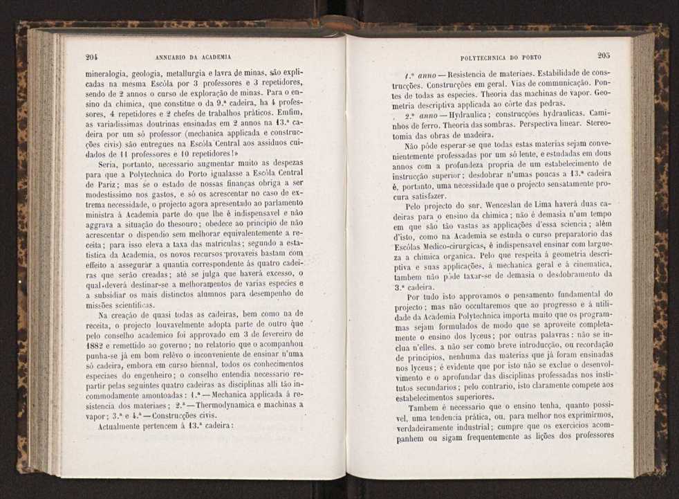 Annuario da Academia Polytechnica do Porto. A. 9 (1885-1886) / Ex. 2 105