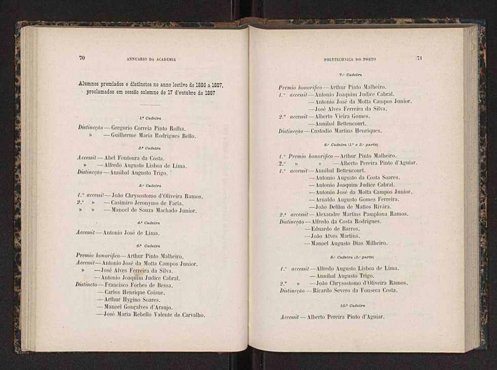 Annuario da Academia Polytechnica do Porto. A. 11 (1887-1888) / Ex. 2 38