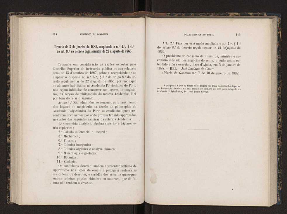 Annuario da Academia Polytechnica do Porto. A. 11 (1887-1888) / Ex. 2 60