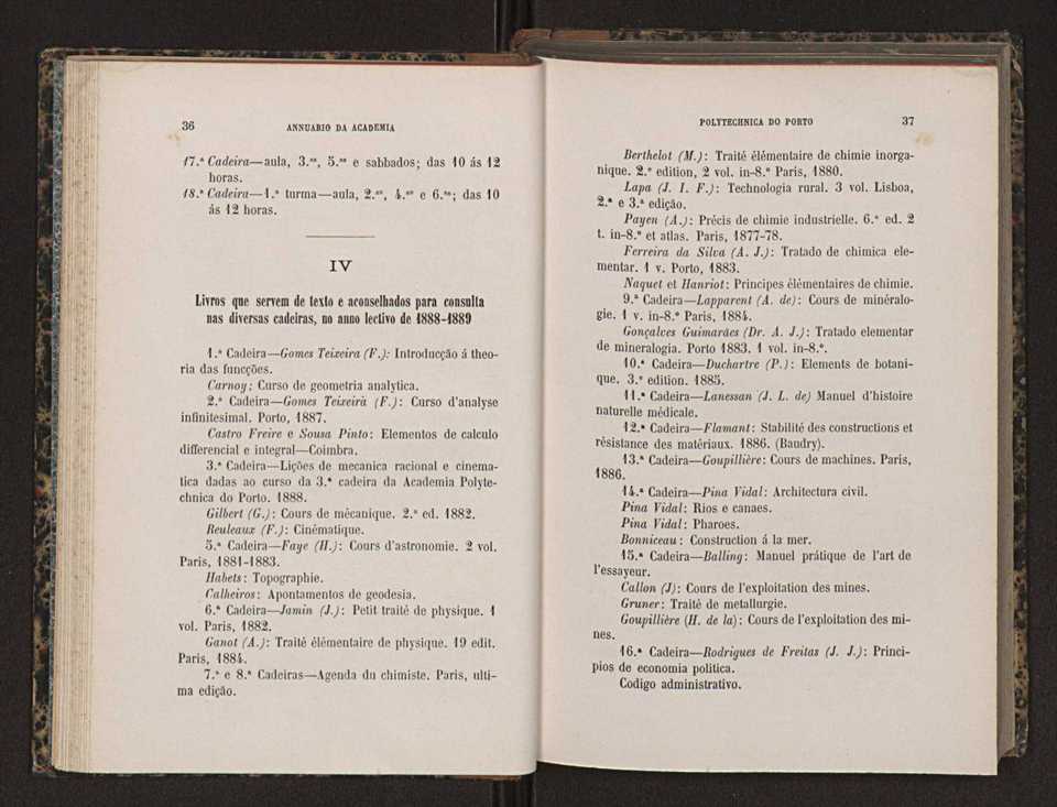 Annuario da Academia Polytechnica do Porto. A. 12 (1888-1889) / Ex. 2 20