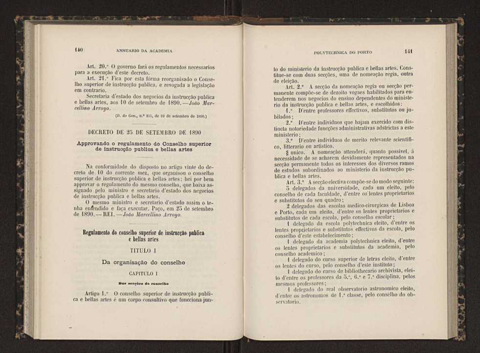 Annuario da Academia Polytechnica do Porto. A. 14 (1890-1891) / Ex. 2 75