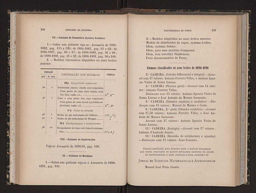 Annuario da Academia Polytechnica do Porto. A. 15 (1891-1892) / Ex. 2 55