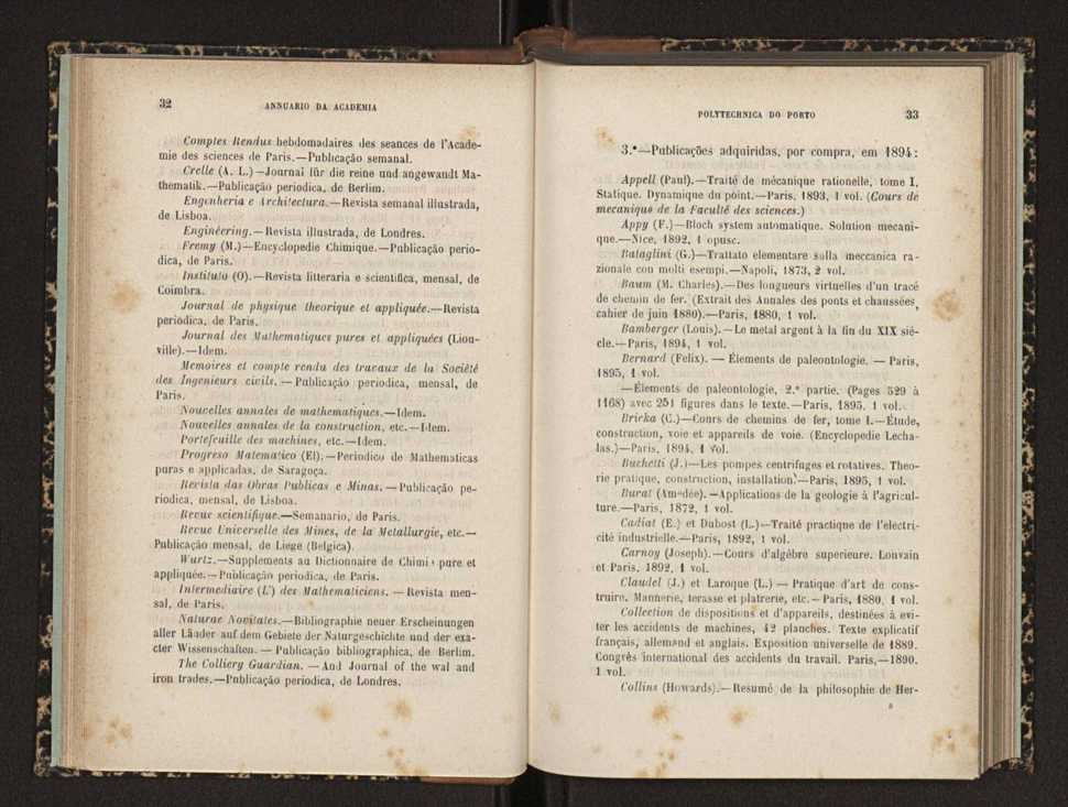Annuario da Academia Polytechnica do Porto. A. 18 (1894-1895) / Ex. 2 18