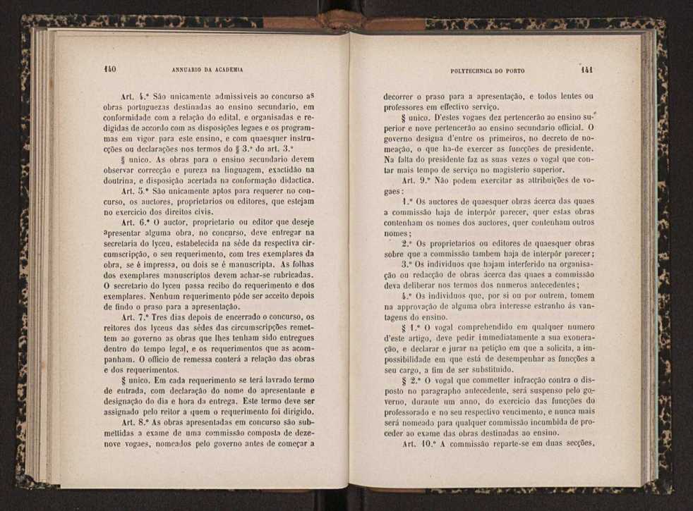 Annuario da Academia Polytechnica do Porto. A. 19 (1895-1896) / Ex. 2 73