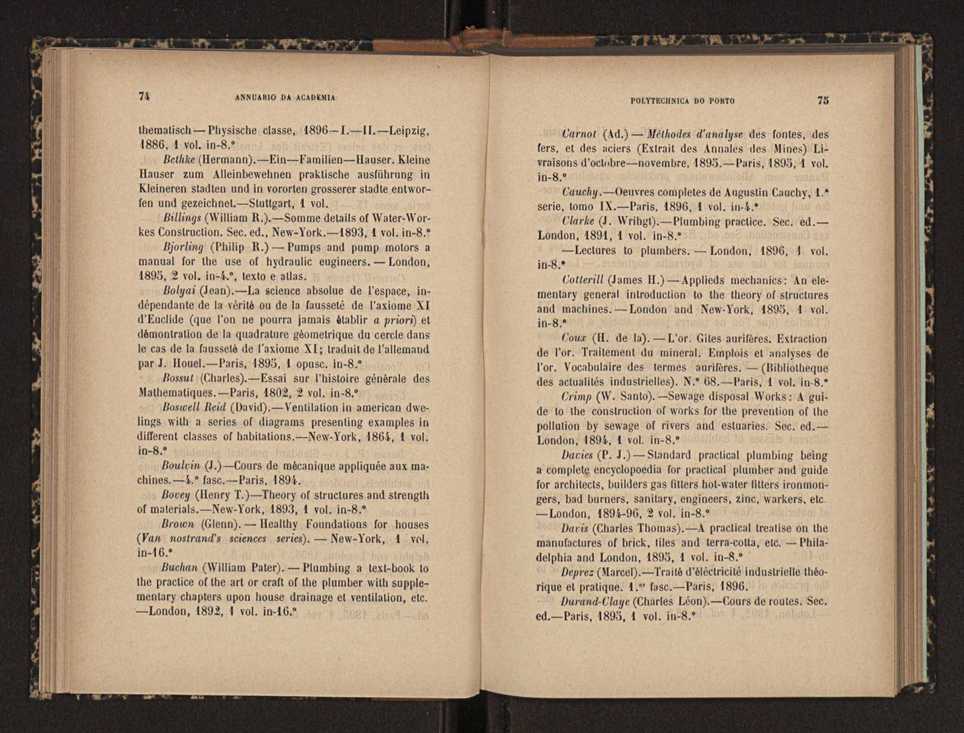 Annuario da Academia Polytechnica do Porto. A. 20 (1896-1897) / Ex. 2 40