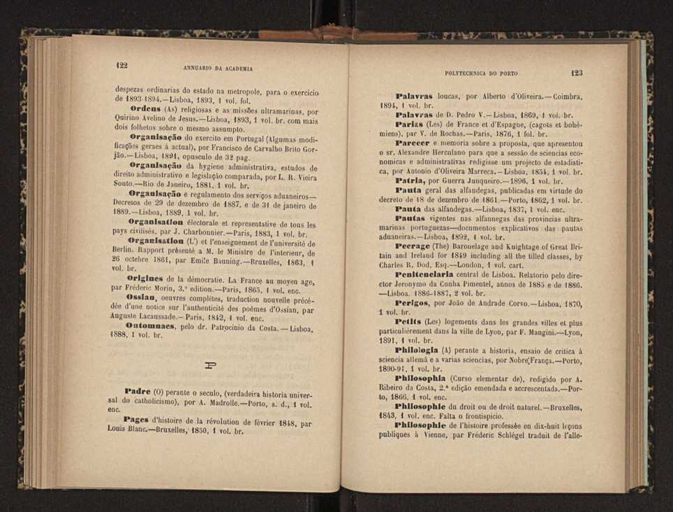 Annuario da Academia Polytechnica do Porto. A. 20 (1896-1897) / Ex. 2 64
