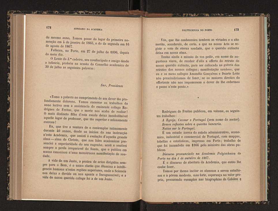 Annuario da Academia Polytechnica do Porto. A. 20 (1896-1897) / Ex. 2 89