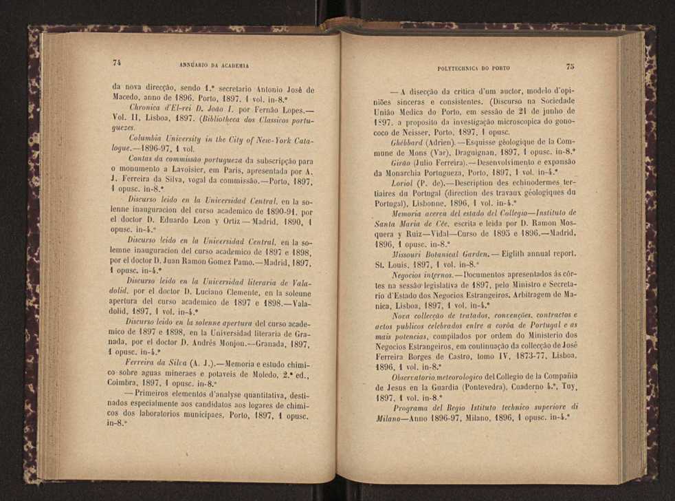 Annuario da Academia Polytechnica do Porto. A. 21 (1897-1898) / Ex. 2 40