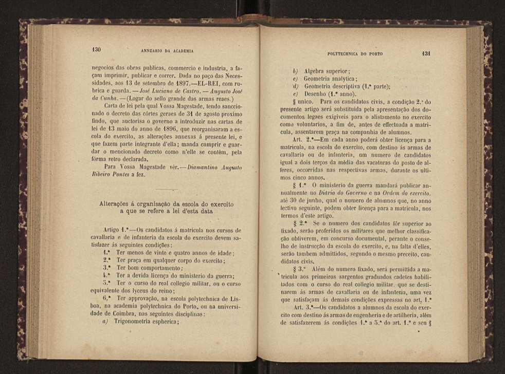 Annuario da Academia Polytechnica do Porto. A. 21 (1897-1898) / Ex. 2 68