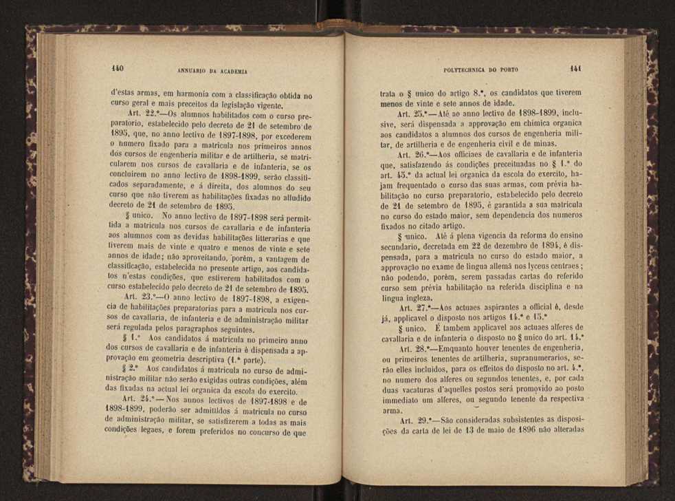 Annuario da Academia Polytechnica do Porto. A. 21 (1897-1898) / Ex. 2 73