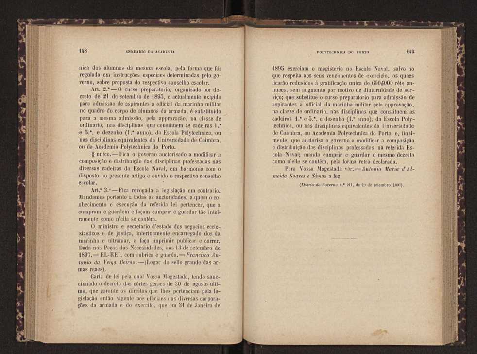 Annuario da Academia Polytechnica do Porto. A. 21 (1897-1898) / Ex. 2 77