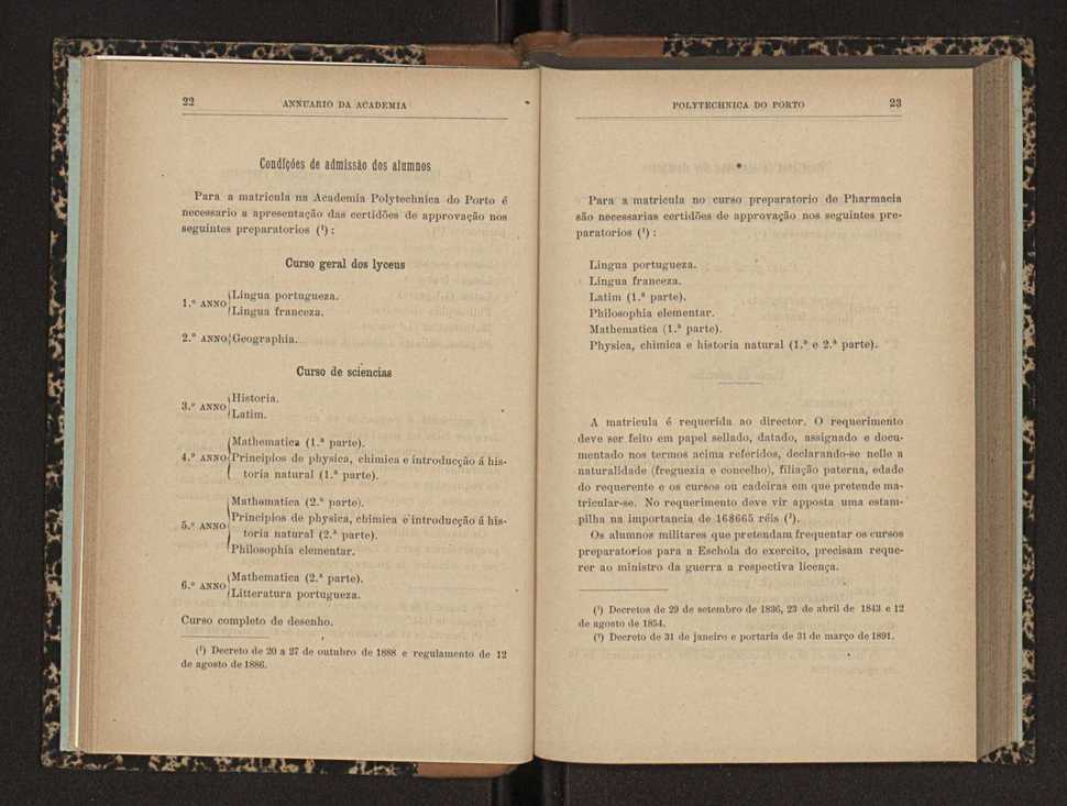 Annuario da Academia Polytechnica do Porto. A. 22 (1898-1899) / Ex. 2 19