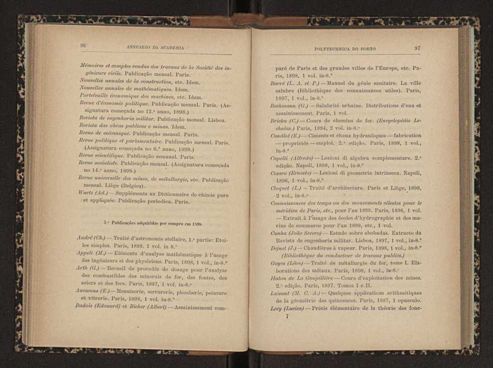 Annuario da Academia Polytechnica do Porto. A. 22 (1898-1899) / Ex. 2 57