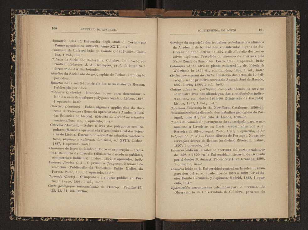 Annuario da Academia Polytechnica do Porto. A. 22 (1898-1899) / Ex. 2 59