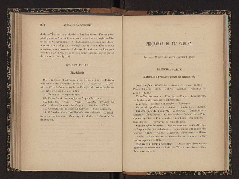 Annuario da Academia Polytechnica do Porto. A. 22 (1898-1899) / Ex. 2 108