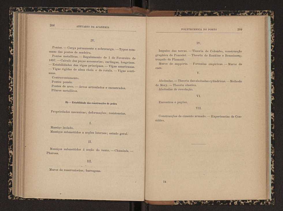 Annuario da Academia Polytechnica do Porto. A. 22 (1898-1899) / Ex. 2 111