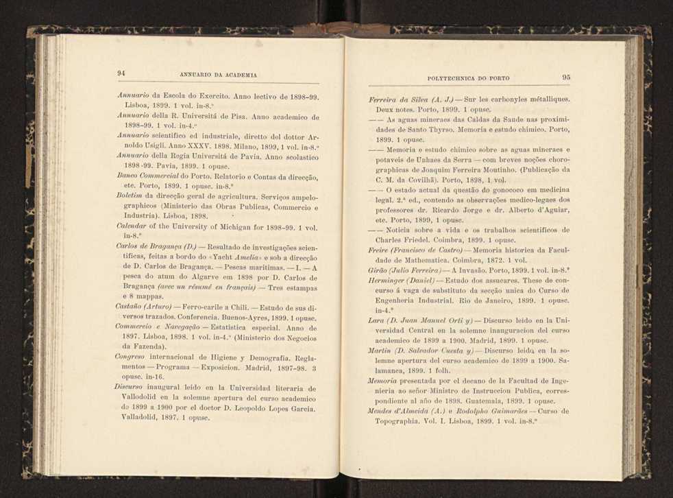Annuario da Academia Polytechnica do Porto. A. 23 (1899-1900) / Ex. 2 51