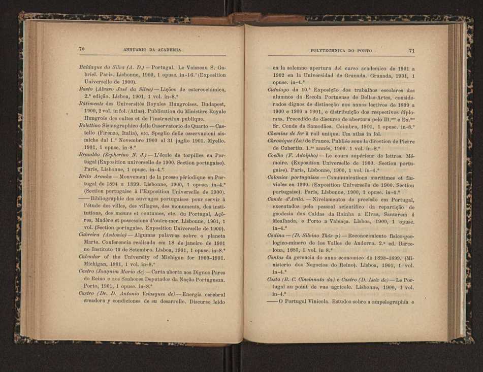 Annuario da Academia Polytechnica do Porto. A. 25 (1901-1902) / Ex. 2 42