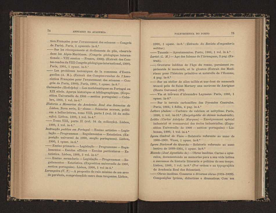 Annuario da Academia Polytechnica do Porto. A. 25 (1901-1902) / Ex. 2 44