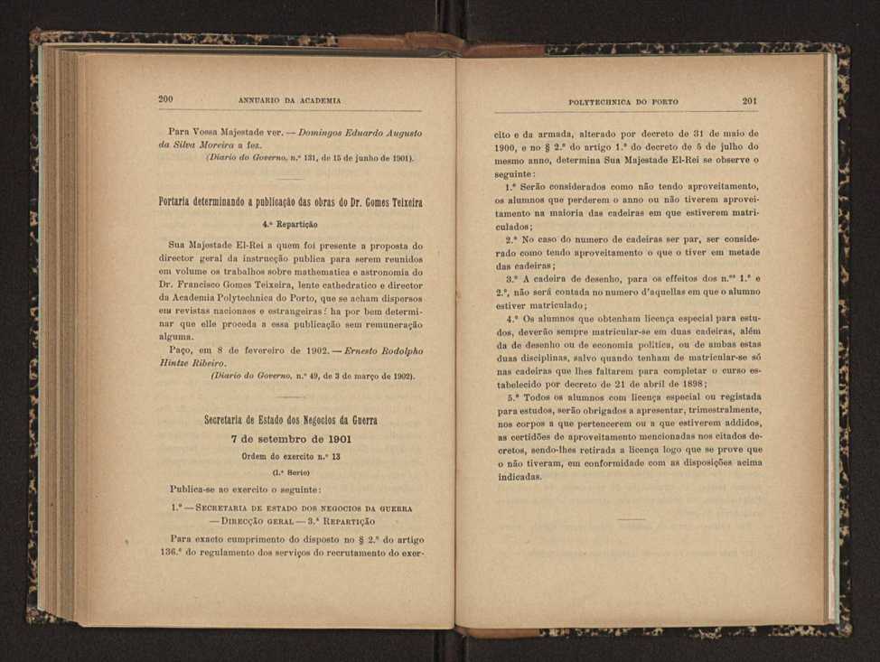 Annuario da Academia Polytechnica do Porto. A. 25 (1901-1902) / Ex. 2 108