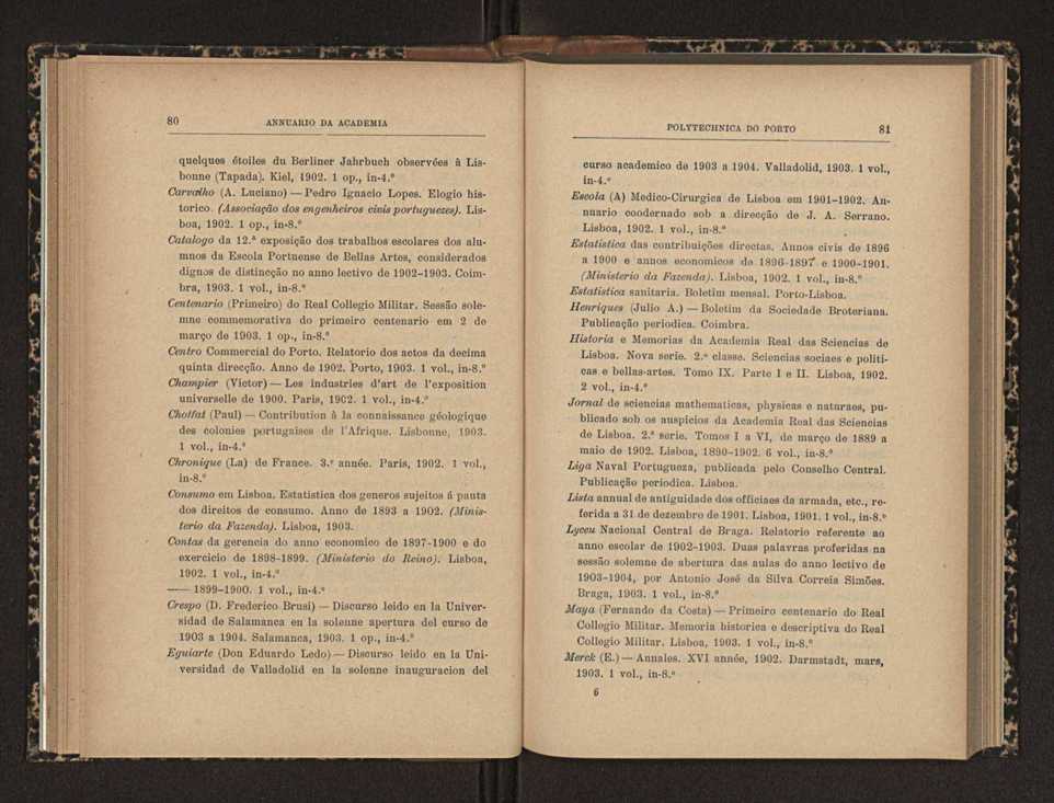 Annuario da Academia Polytechnica do Porto. A. 27 (1903-1904) / Ex. 2 48