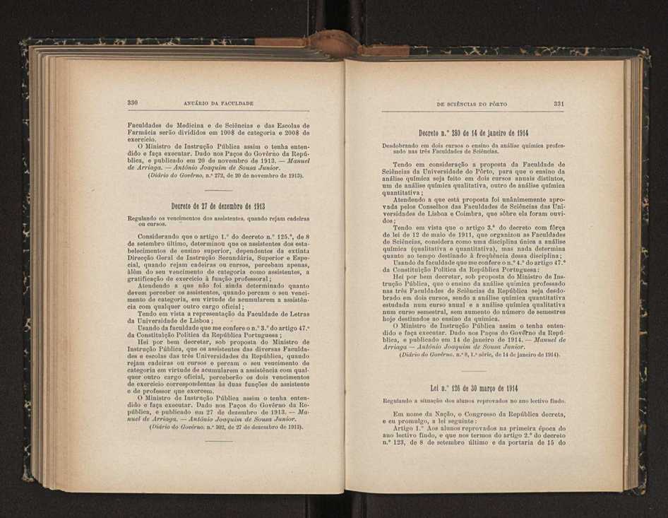 Anurio da Faculdade de Scincias da Universidade do Porto : (antiga Academia Politcnica). 1911/1912 - 1913/1914 / Ex. 2 199