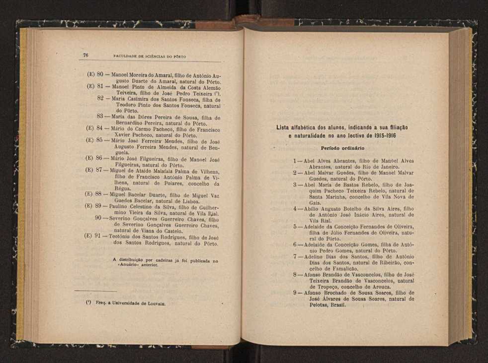 Anurio da Faculdade de Scincias da Universidade do Porto : (antiga Academia Politcnica). 1914/1915 - 1917/1918 / Ex. 2 39