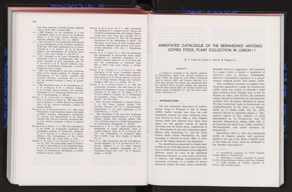 Anais da Faculdade de Cincias : supplement to volume 64 (1983) : special volume in honour of Wenceslau de Lima, palaeobotanist and statesman (1858-1919) 273