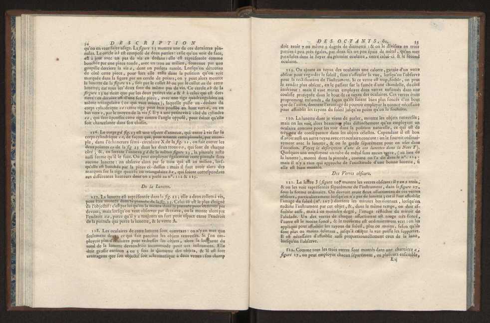 Description des octants et sextants anglois, ou quarts de cercle a reflection, avec la maniere de servir de ces instrumens, pour prendre toutes sortes de distances angulaires, tant sur mer que sur terre : prcde d'un mmoire sur une nouvelle construction de ces instrumens; et suivie d'un appendix, contenant la description et les avantages d'un double-sextant nouveau 28