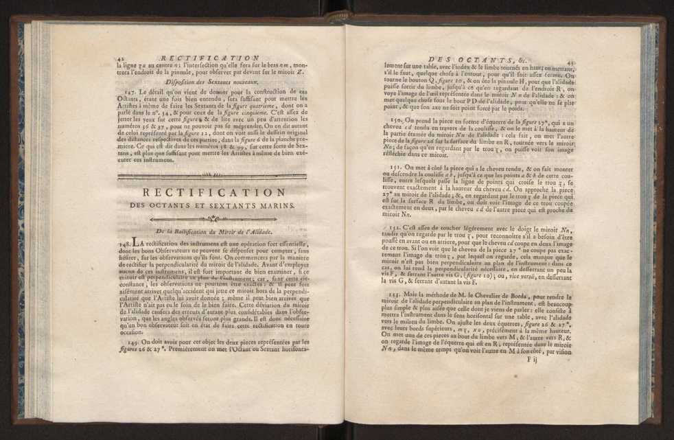 Description des octants et sextants anglois, ou quarts de cercle a reflection, avec la maniere de servir de ces instrumens, pour prendre toutes sortes de distances angulaires, tant sur mer que sur terre : prcde d'un mmoire sur une nouvelle construction de ces instrumens; et suivie d'un appendix, contenant la description et les avantages d'un double-sextant nouveau 32