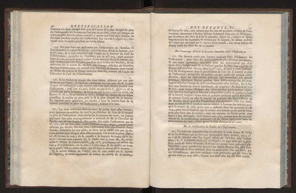 Description des octants et sextants anglois, ou quarts de cercle a reflection, avec la maniere de servir de ces instrumens, pour prendre toutes sortes de distances angulaires, tant sur mer que sur terre : prcde d'un mmoire sur une nouvelle construction de ces instrumens; et suivie d'un appendix, contenant la description et les avantages d'un double-sextant nouveau 34