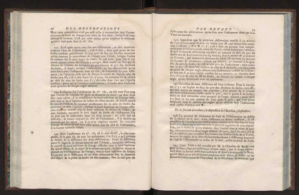 Description des octants et sextants anglois, ou quarts de cercle a reflection, avec la maniere de servir de ces instrumens, pour prendre toutes sortes de distances angulaires, tant sur mer que sur terre : prcde d'un mmoire sur une nouvelle construction de ces instrumens; et suivie d'un appendix, contenant la description et les avantages d'un double-sextant nouveau 39