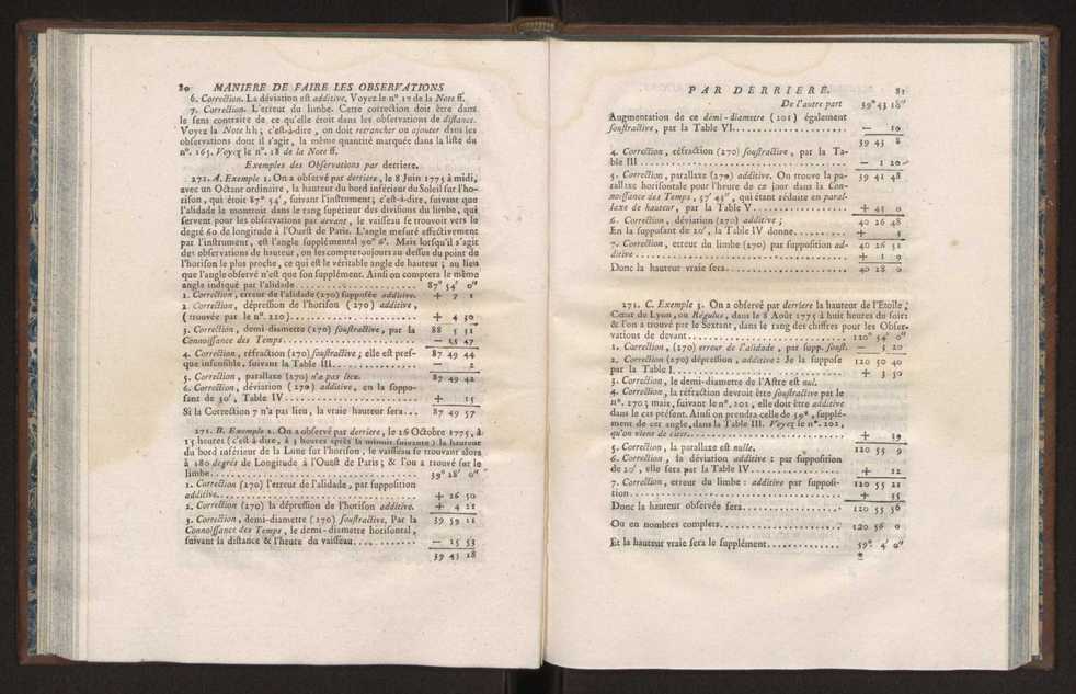 Description des octants et sextants anglois, ou quarts de cercle a reflection, avec la maniere de servir de ces instrumens, pour prendre toutes sortes de distances angulaires, tant sur mer que sur terre : prcde d'un mmoire sur une nouvelle construction de ces instrumens; et suivie d'un appendix, contenant la description et les avantages d'un double-sextant nouveau 50