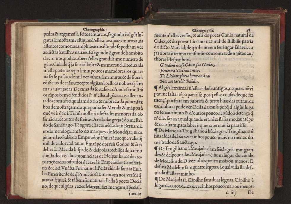 Chorographia de alguns lugares que stam em hum caminho que fez Gaspar Barreiros  anno de MDXXXXVJ comeado na cidade de Badajoz em Castella te  de Milam em Italia ; co algu[m]as outras obras cujo catalogo vai scripto com os nomes dos dictos lugares na folha seguinte 41